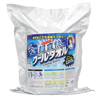 【お得】超爽快クールタオル 120枚入＋詰め替え