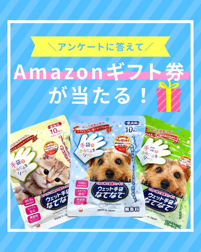 アンケートに答えて、Amazonギフト券が当たる！（毎月抽選で1名様）