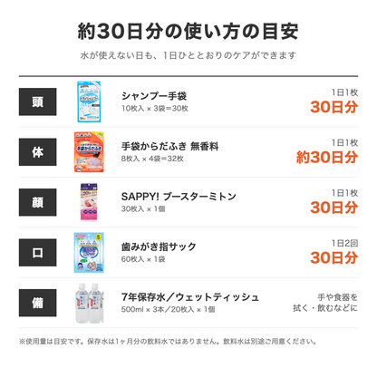 約30日分の使い方の目安